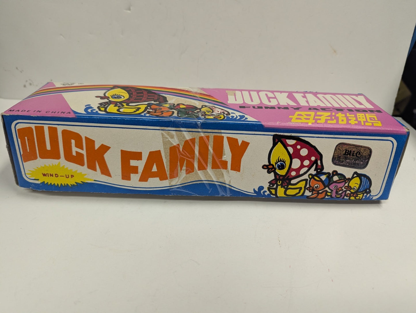 Vintage 1970’s China Duck Family Funny Action Wind Up Toy Train Collector
