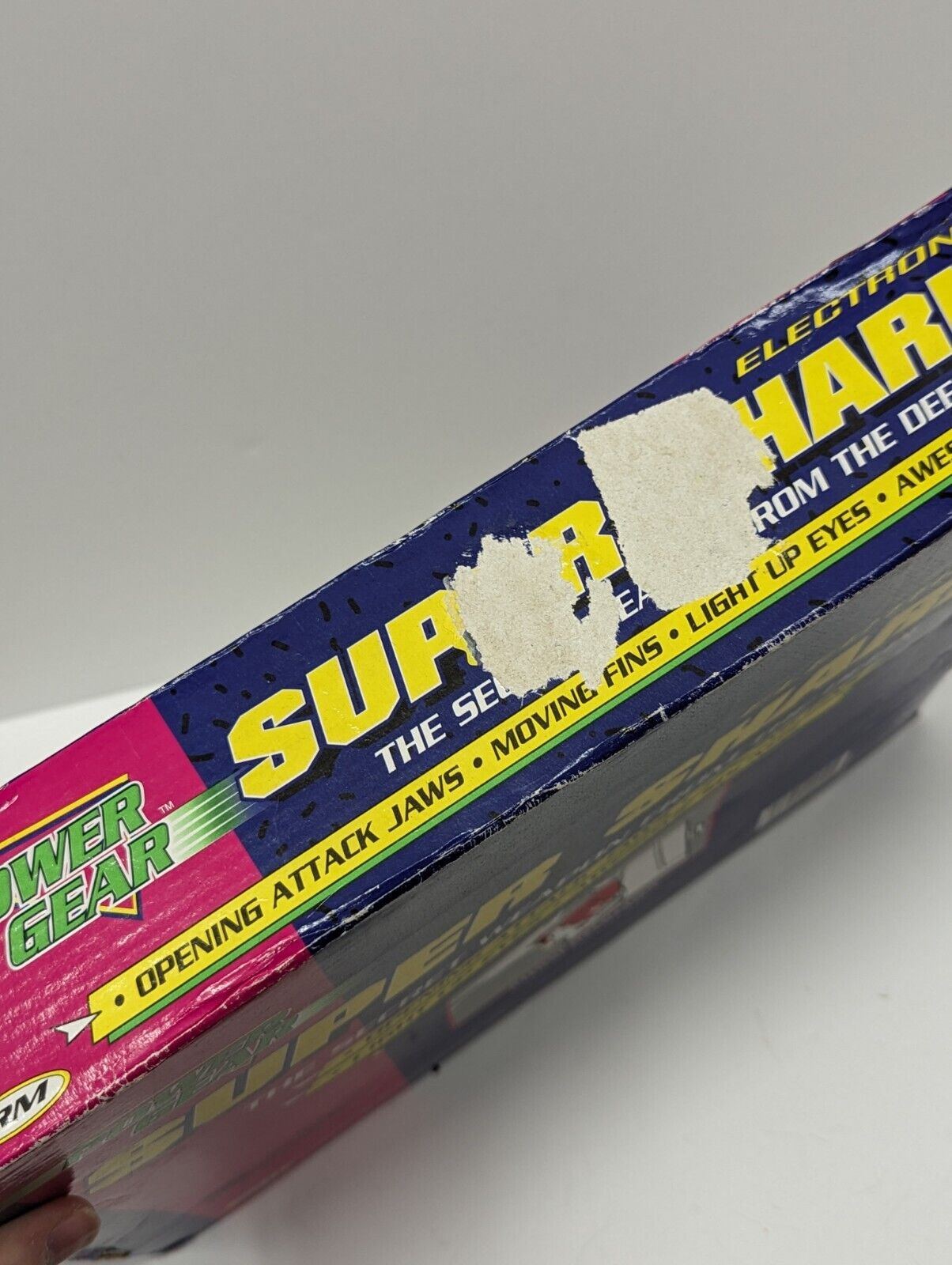 1995 SRM Electronic Super Shark Toy Gun Power Gear In Box
