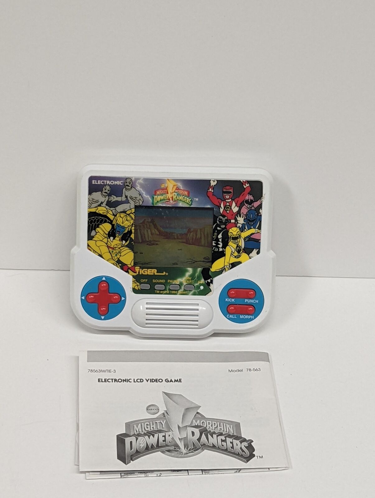 Mighty Morphin Power Rangers Tiger Electronic Handheld LCD Game ...