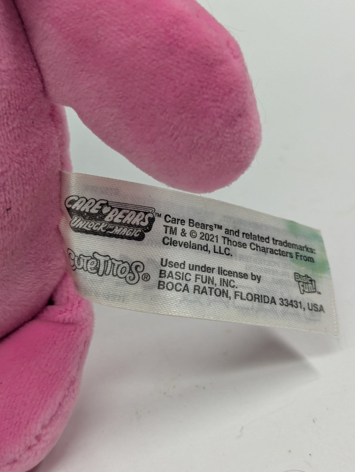 7" Care Bears CUTETITOS Pink Rainbow Cheer Bear Plush Beanie Bear