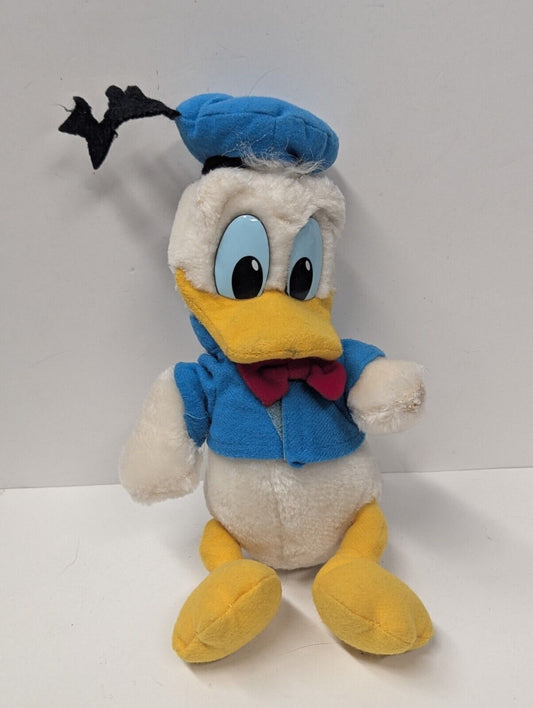 Vtg Disneyland Donald Duck 8” Plush Fuzzy Stuffed Animal Toy Walt Disney World 