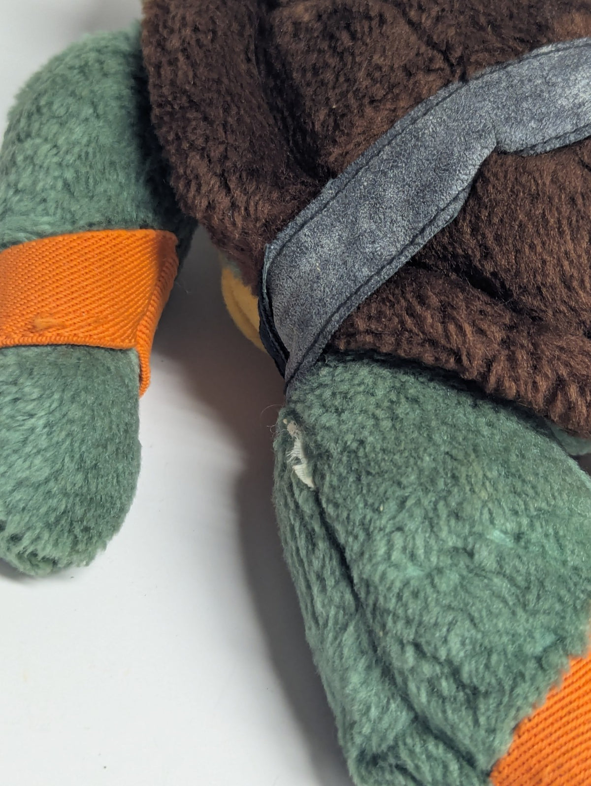 Vintage Teenage Mutant Ninja Turtle Michelangelo Plush 14” Huggable Turtle