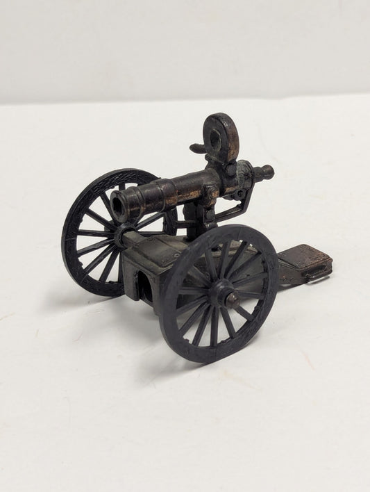 Vintage Cannon Antique Finish Die-Cast Miniature Pencil Sharpener Loose #9305