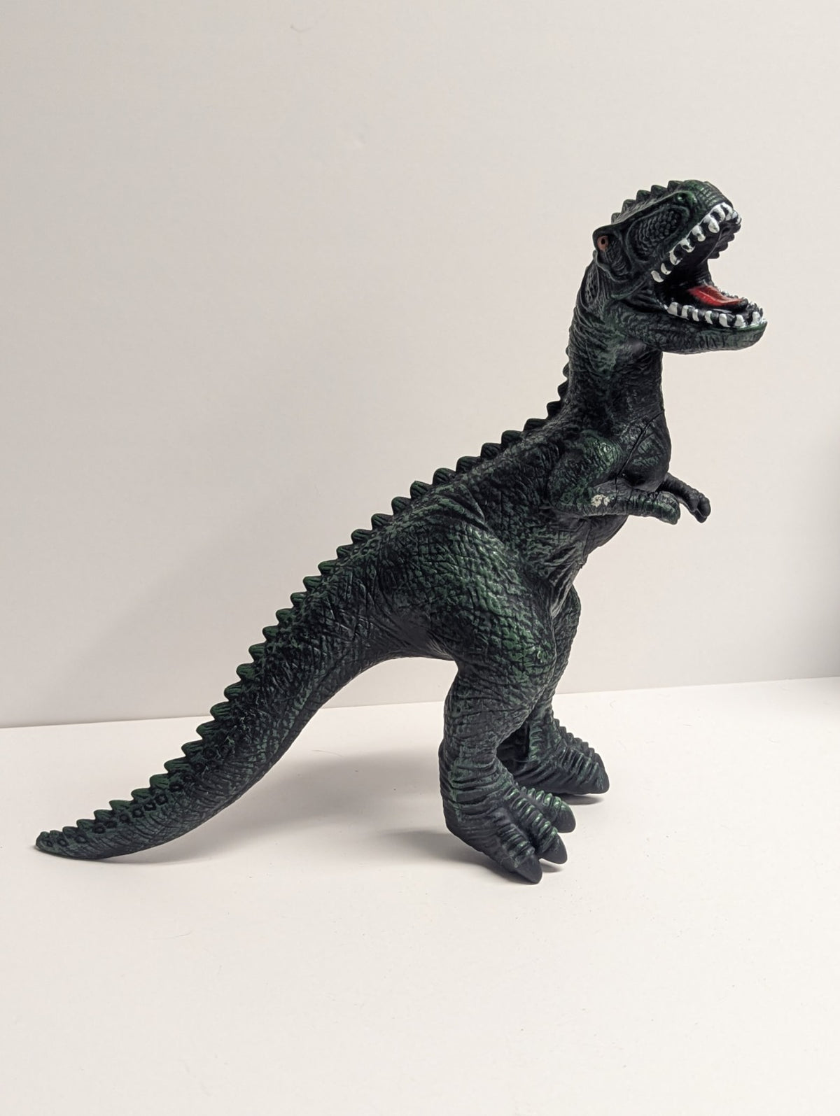 Vintage Style T-Rex Dinosaur Toy 10" Foam Filled Soft Rubber Monster Unlicensed 