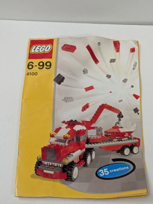 Lego Set 4100 Maximum Wheels Designer Instructions Manual Only