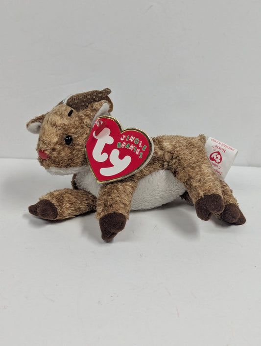 2003 Roxie The Reindeer Ty Jingle Beanies Collection Plush Ornament