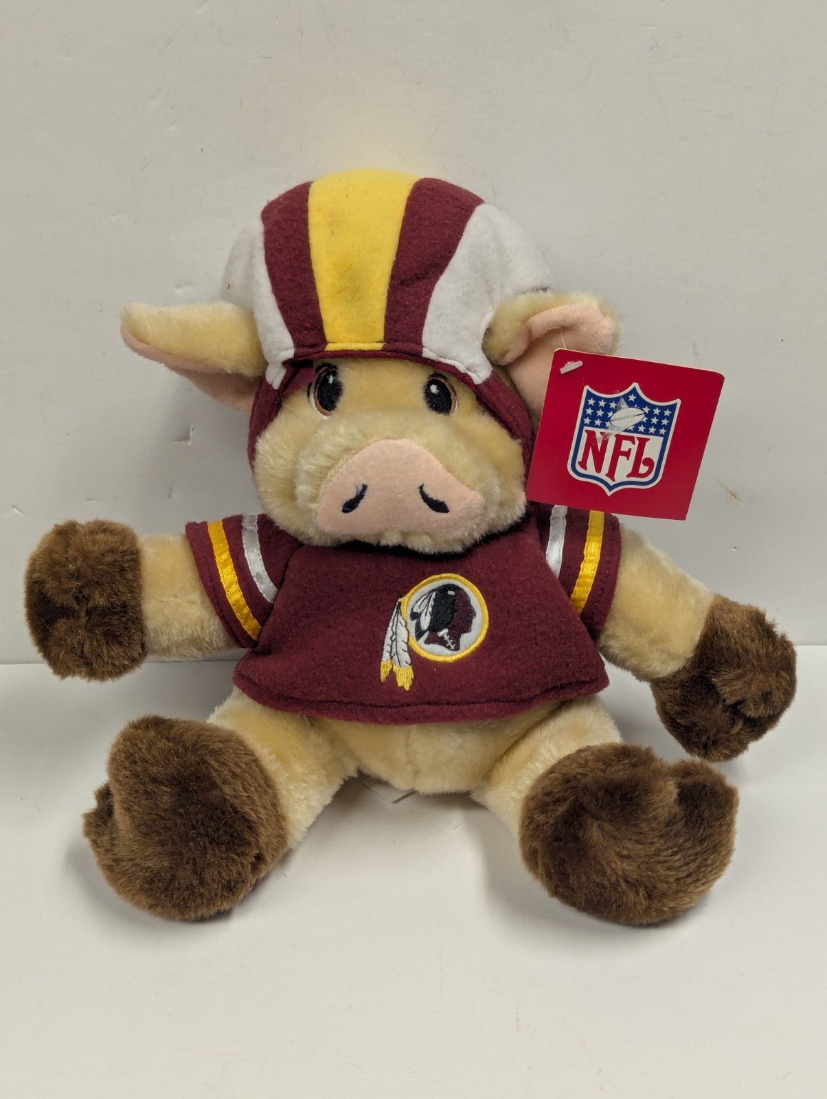 Vintage Washington Redskins NFL Football "Hog" Mascot Plush 8" NWT