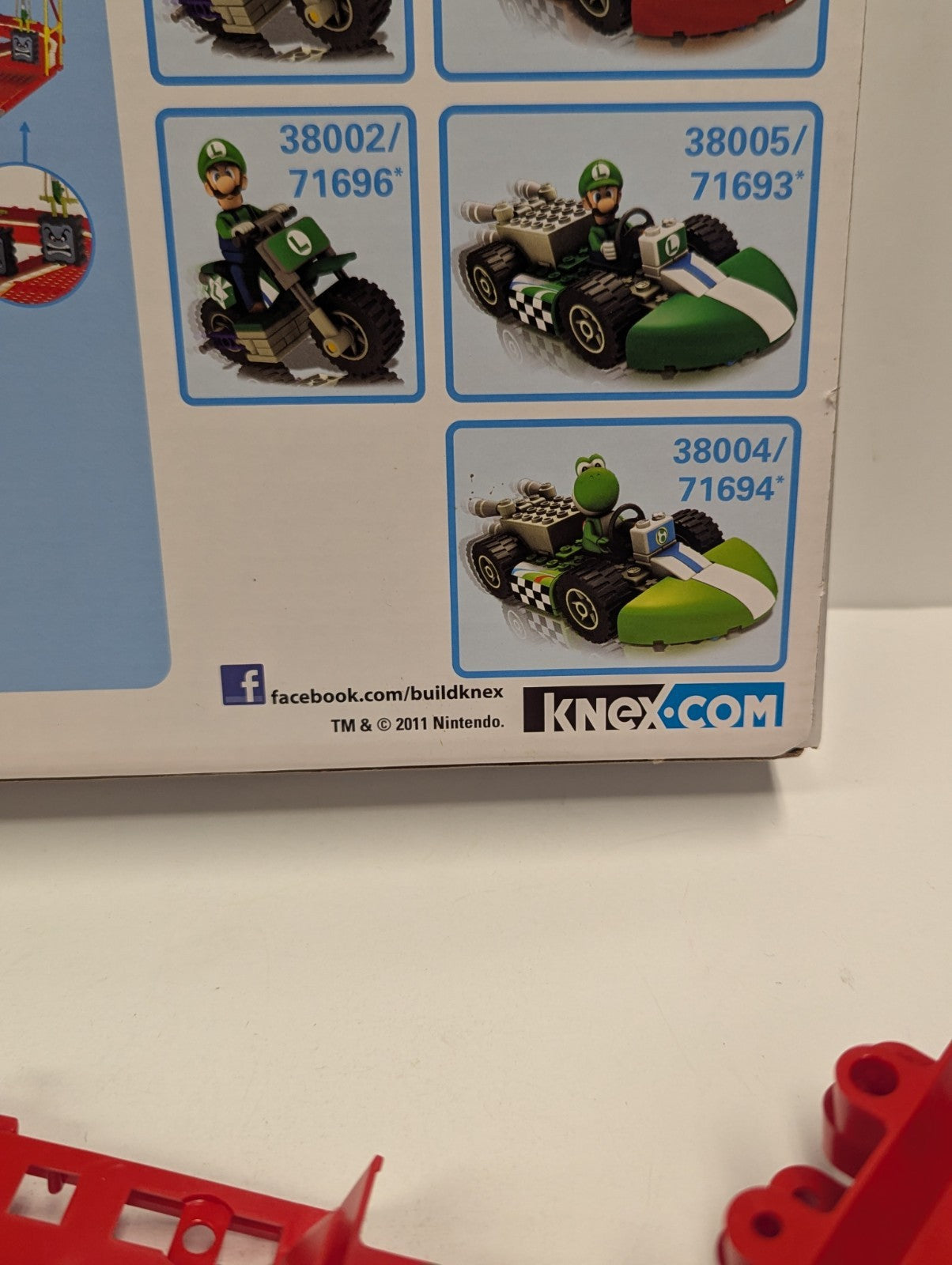 K’Nex Mario Kart Wii Track Expansion Pack Incomplete As Is In Box