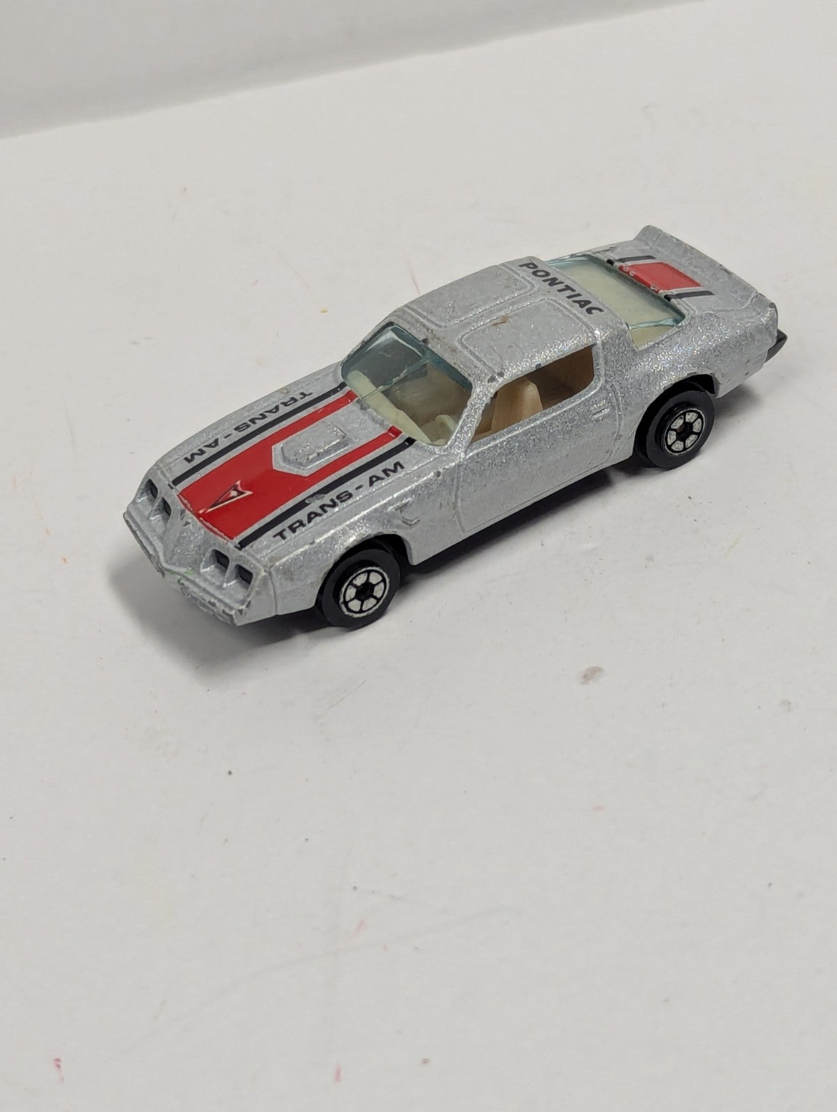 Vintage Norev Yatming 1979 Silver Pontiac Firebird Trans AM Made In Hong Kong