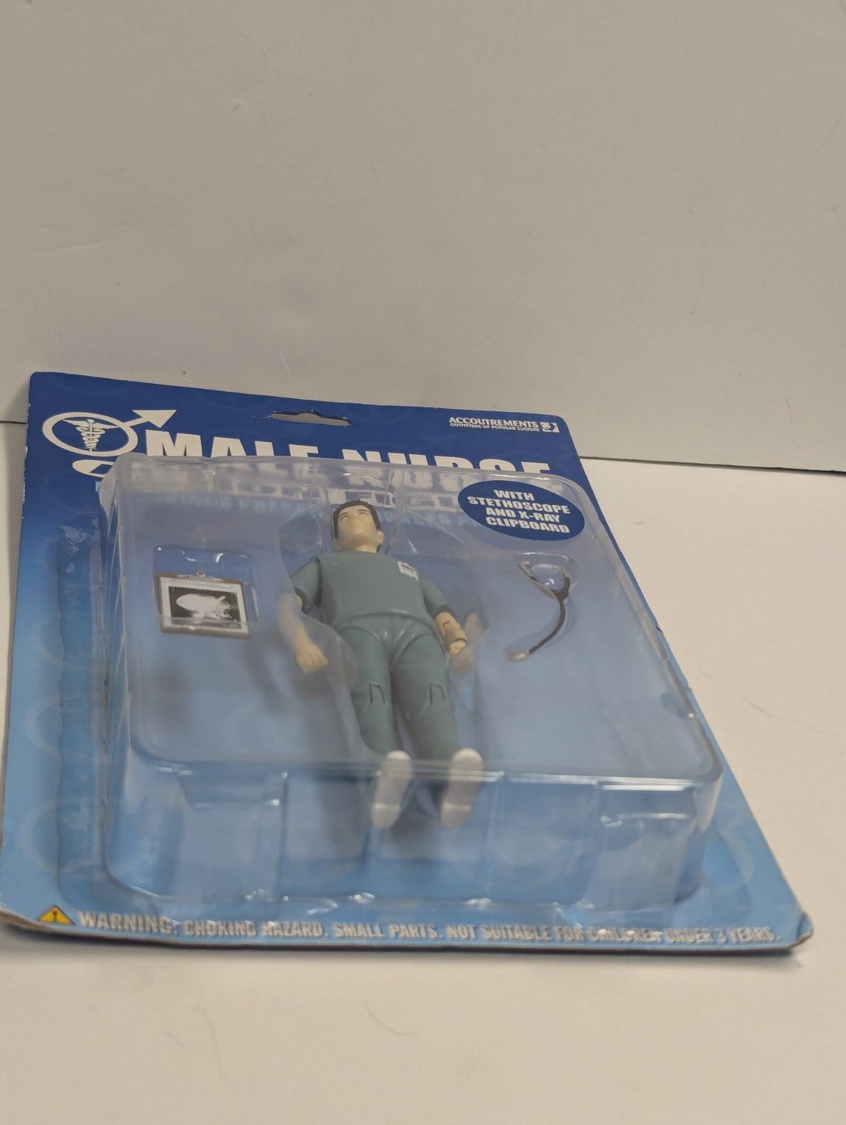 2004 Accoutrements Male Nurse Action Figure w/ Stethoscope & X-Ray Board