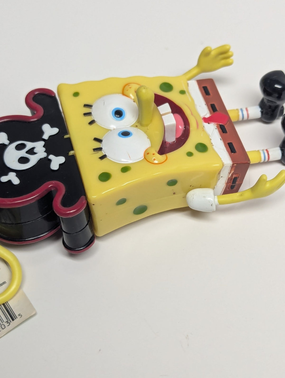 2003 Nickelodeon Pirate SpongeBob Squarepants Candy Buddy Toy Keychain with Tag