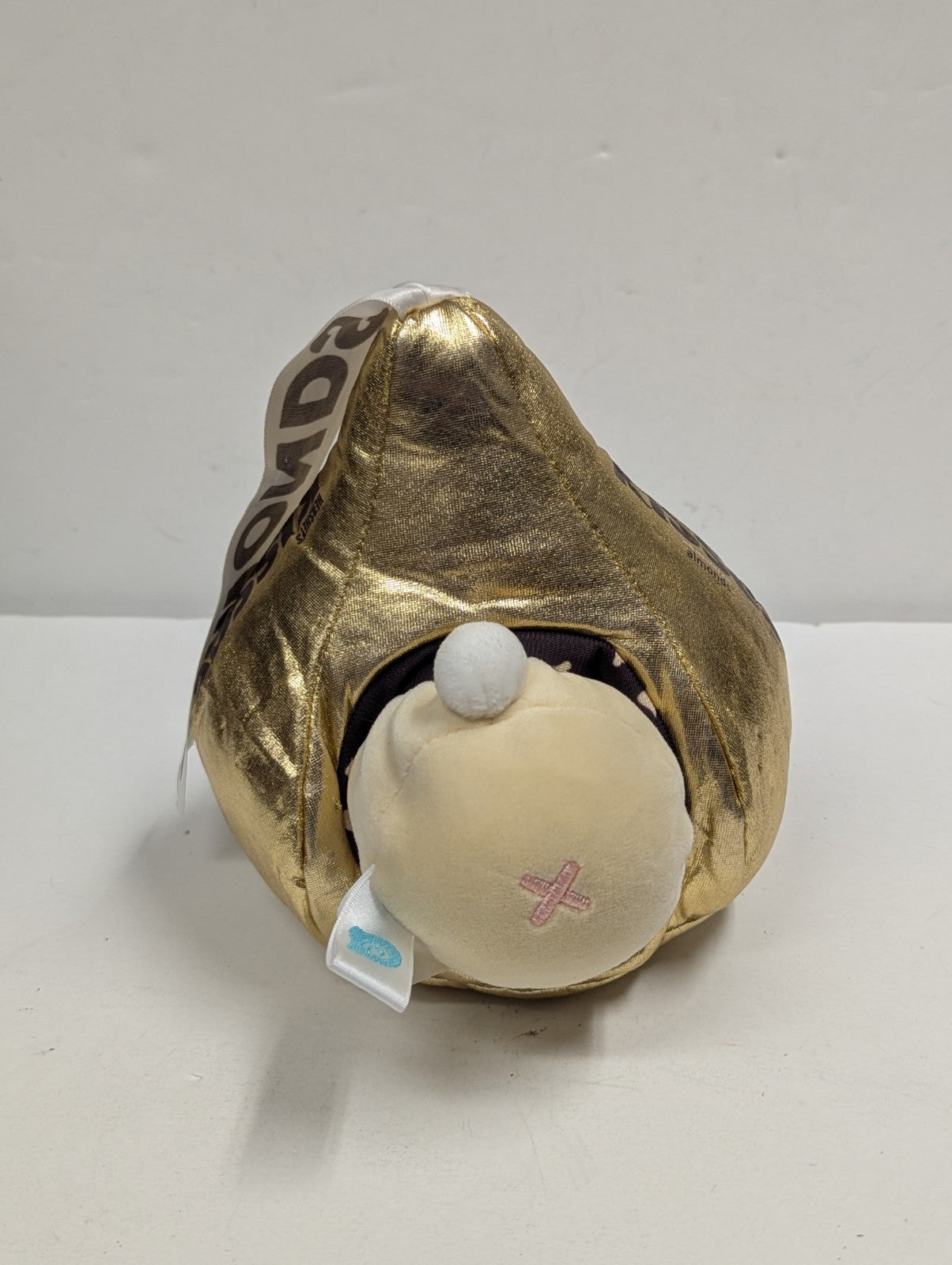 Anirollz x Bunniroll Hershey's Kiss Almonds 5" Gold Metallic Plush 