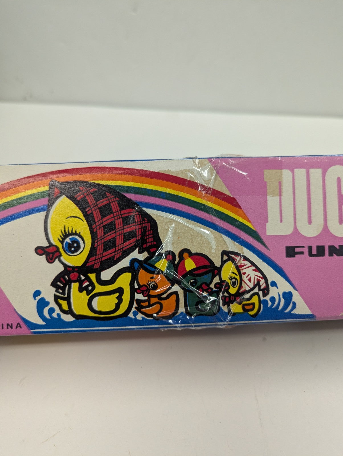 Vintage 1970’s China Duck Family Funny Action Wind Up Toy Train Collector