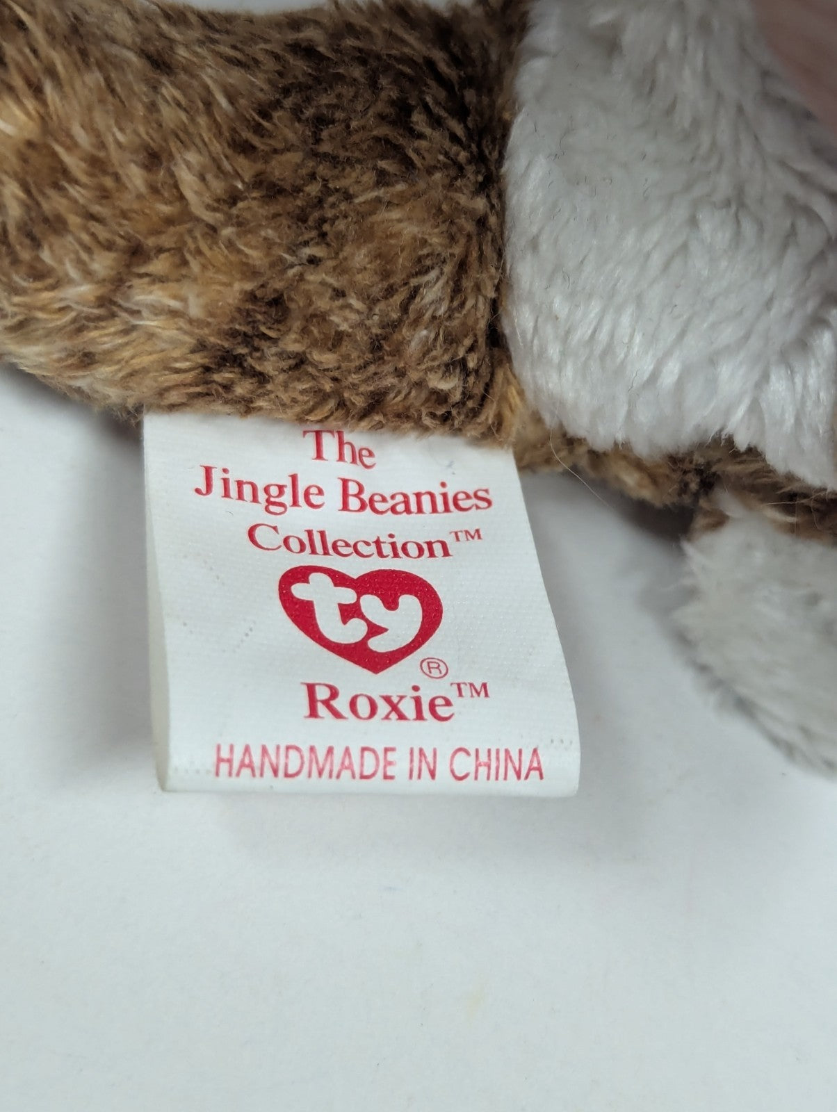 2003 Roxie The Reindeer Ty Jingle Beanies Collection Plush Ornament