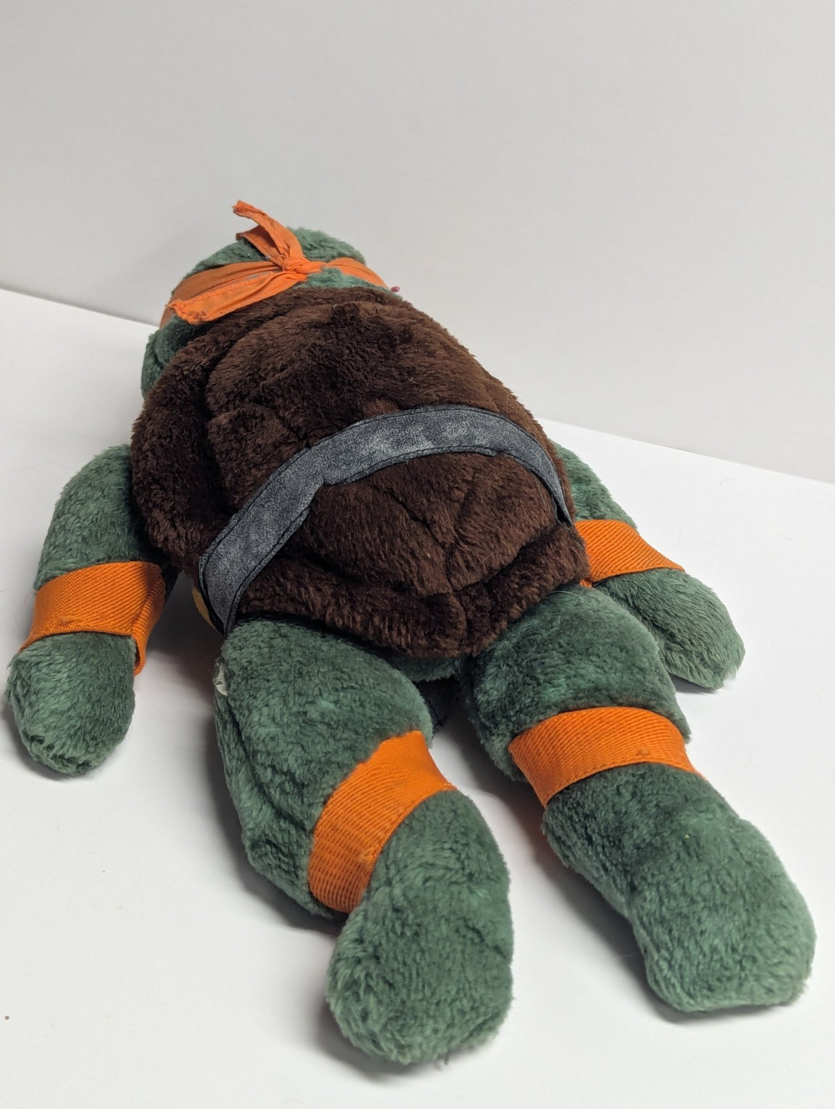 Vintage Teenage Mutant Ninja Turtle Michelangelo Plush 14” Huggable Turtle