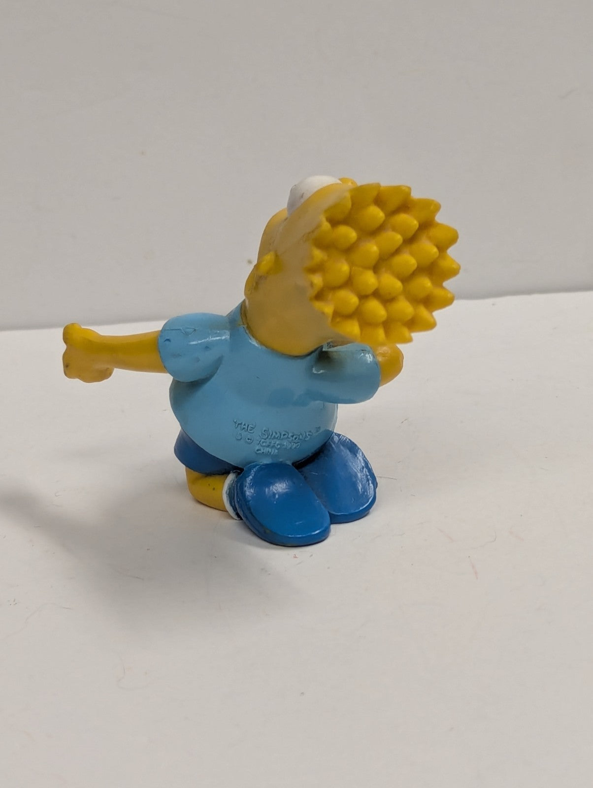The Simpson's Bart Simpson 1990 Playing Air Guitar - 3" PVC Figure - Vintage