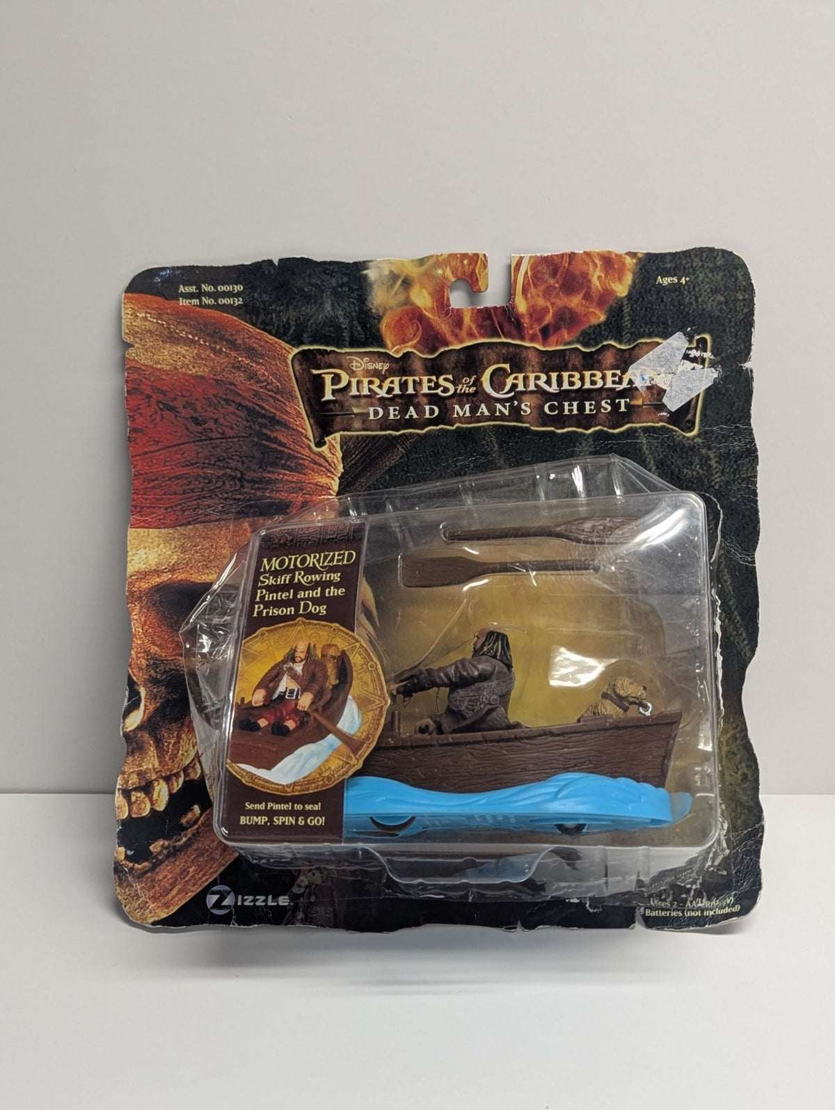 Pirates of The Caribbean Dead Mans Chest Motorized Skiff Pintel Dog on Card
