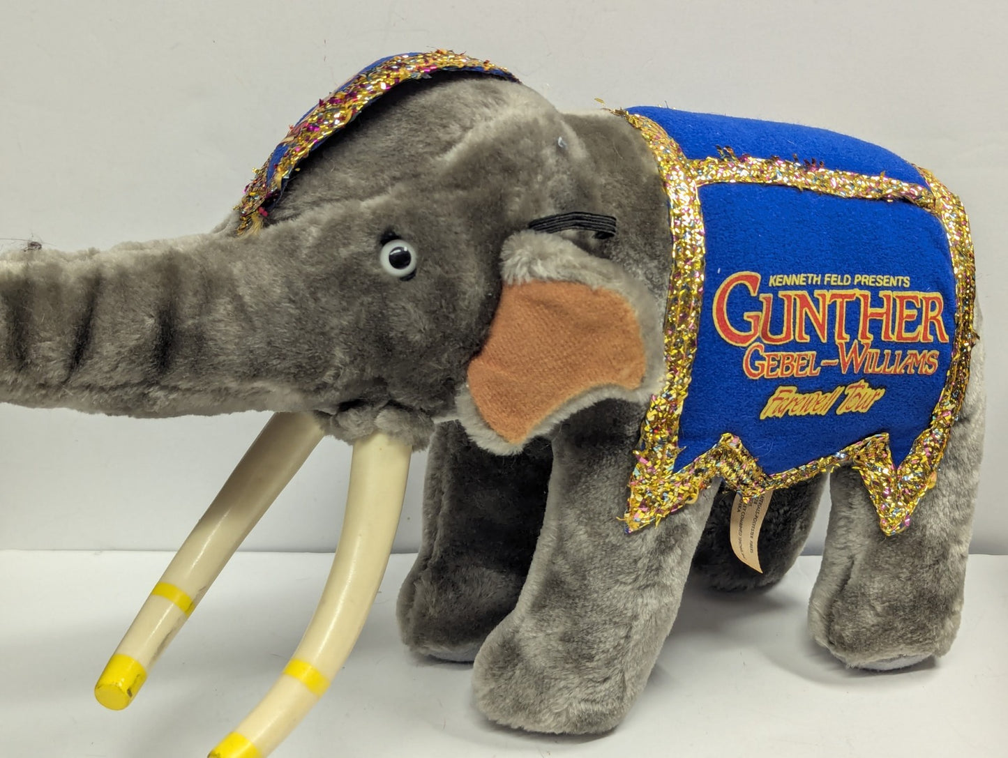 Ringling Bros Barnum & Bailey Circus  Gunther  Farewell Tour  16" Plush Elephant