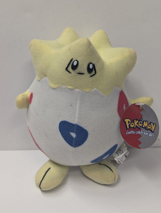 Togepi Pokemon 1999 Plush Stuff Toys Vintage NWT NEW 7.5” 90s 