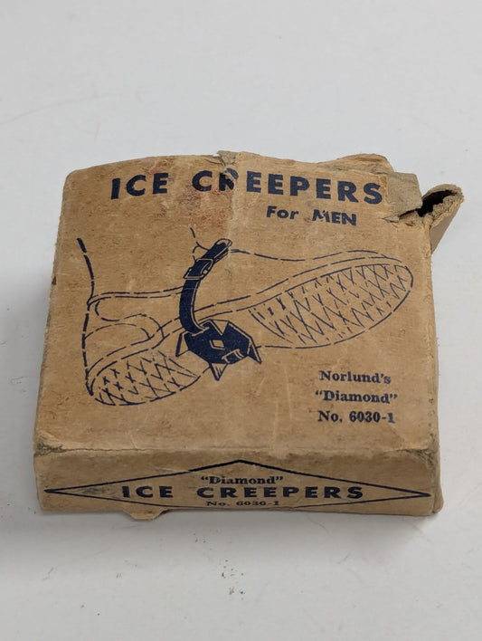 Nor' land's Diamond Ice Creepers For Men Vintage In Box Adjustable USA Tyrone,PA