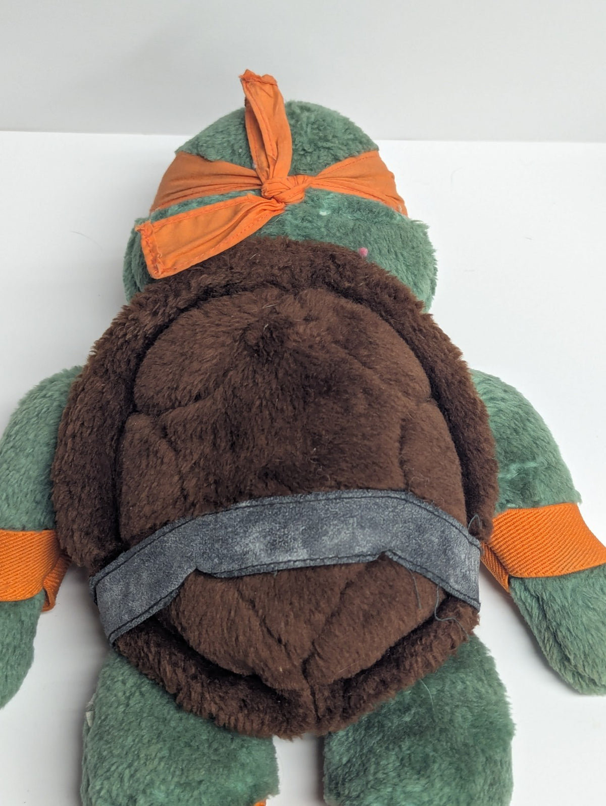 Vintage Teenage Mutant Ninja Turtle Michelangelo Plush 14” Huggable Turtle