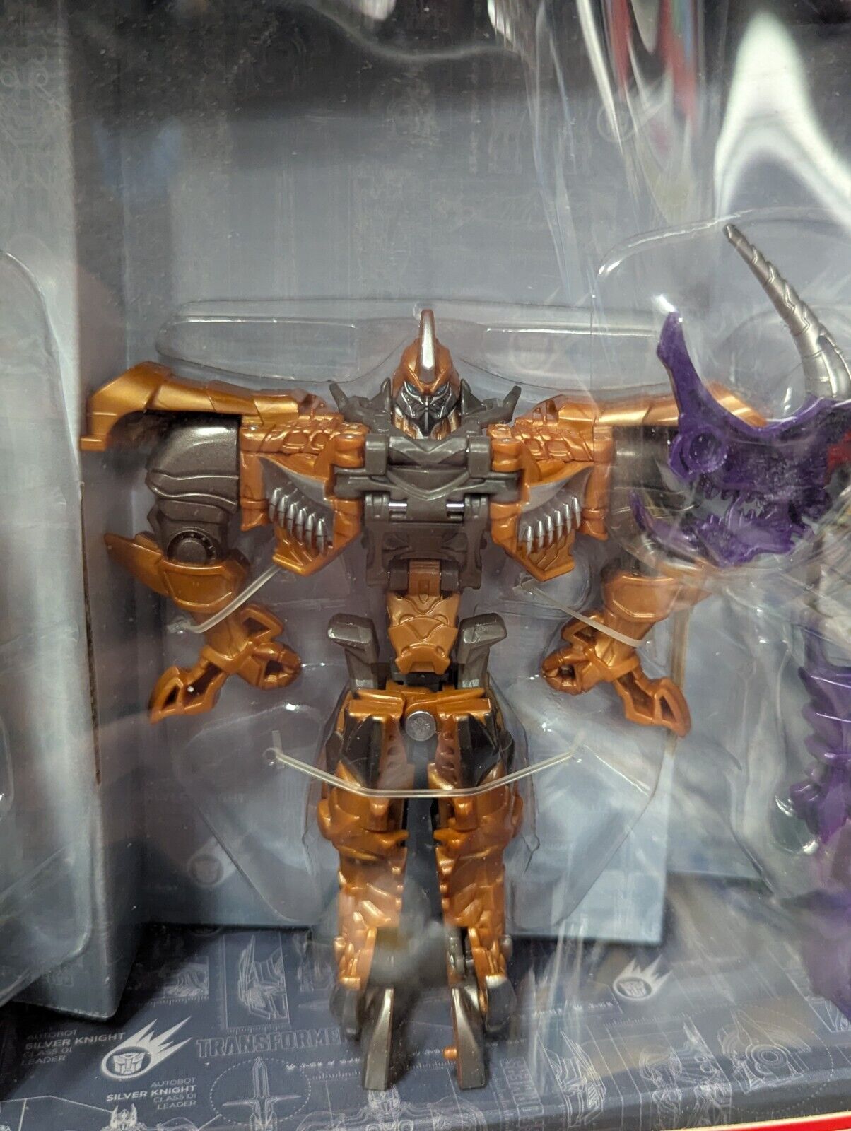 2014 Transformers Age Of Extinction 1-STEP Collection Silver Knight Optimus NEW