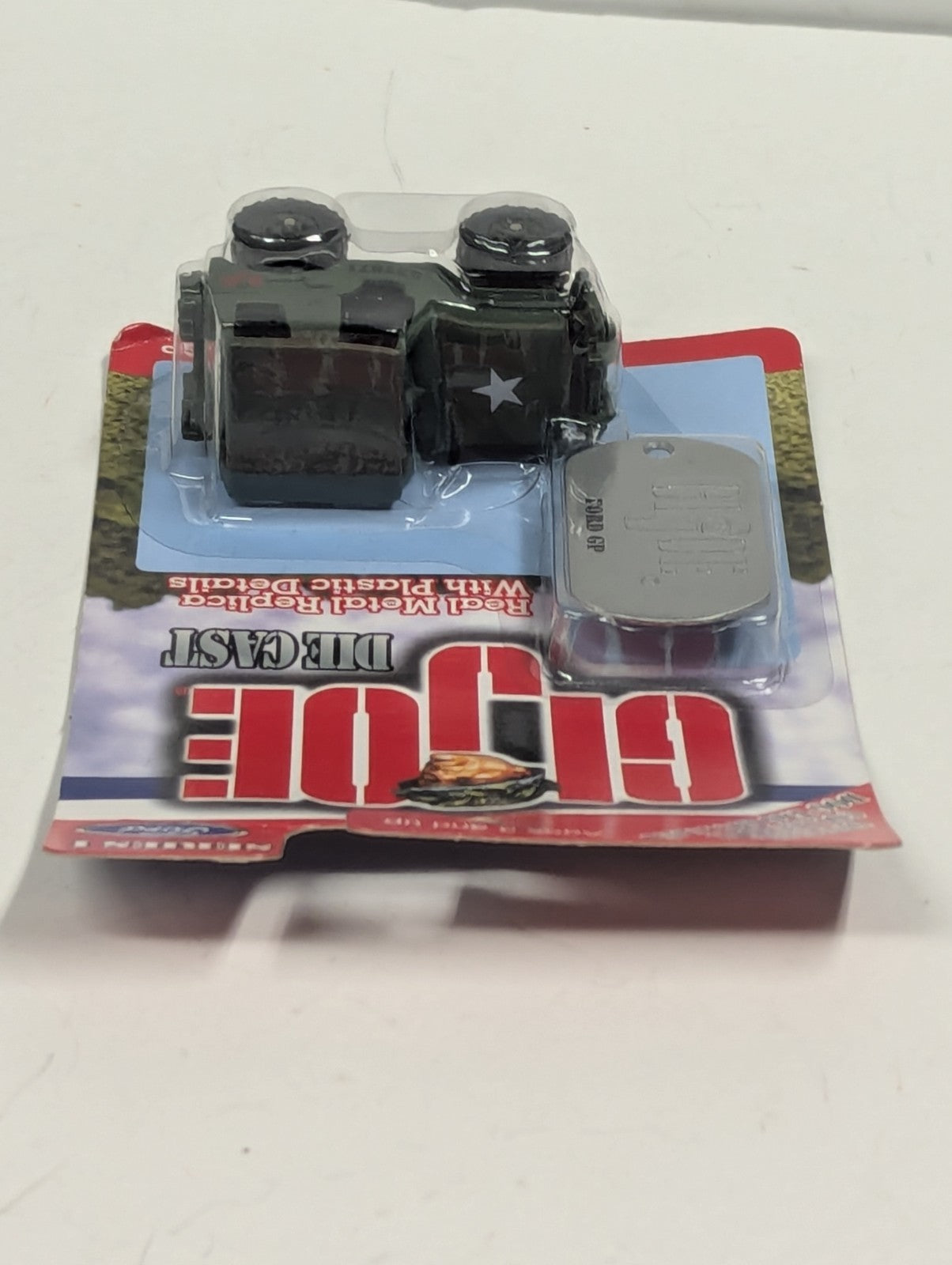 2001 Maisto G.I.JOE FORD GP JEEP Diecast With Dog Tag on Card