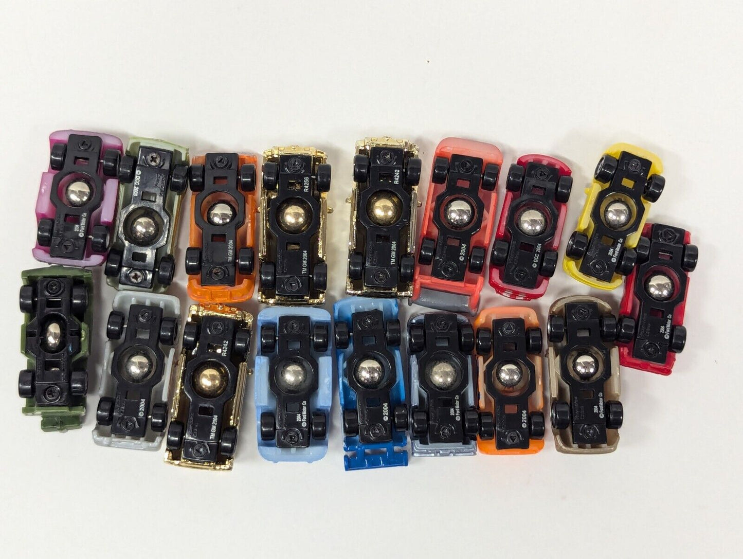 Playmates Speedeez Roller Ball Micro Mini Car/SUV Lot With 3 Gold (17 Total)