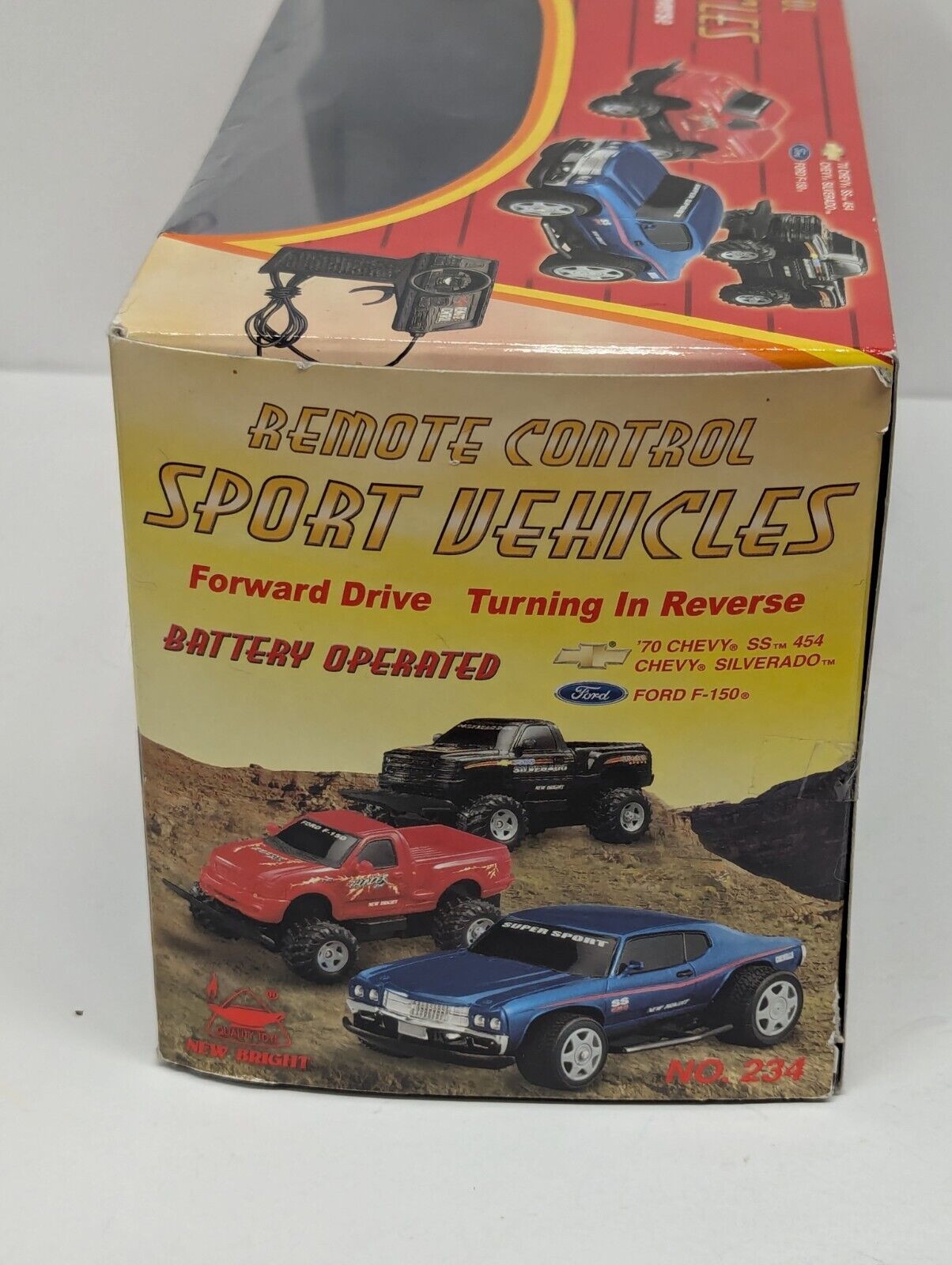 NEW BRIGHT 1/16  RADIO CONTROL MUSCLE CAR 70'S Blue CHEVY SS 454 