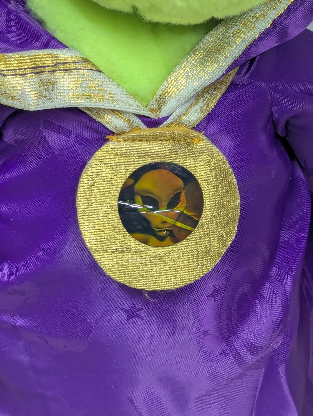 Vintage Nanco Believe The Alien Plush Doll Toy 1996 Purple Hoodie Cloak