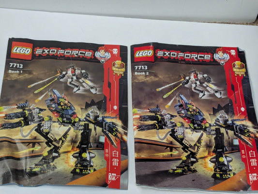 Lego EXO-FORCE 7713 Book 1 And 2 INSTRUCTIONS MANUAL ONLY