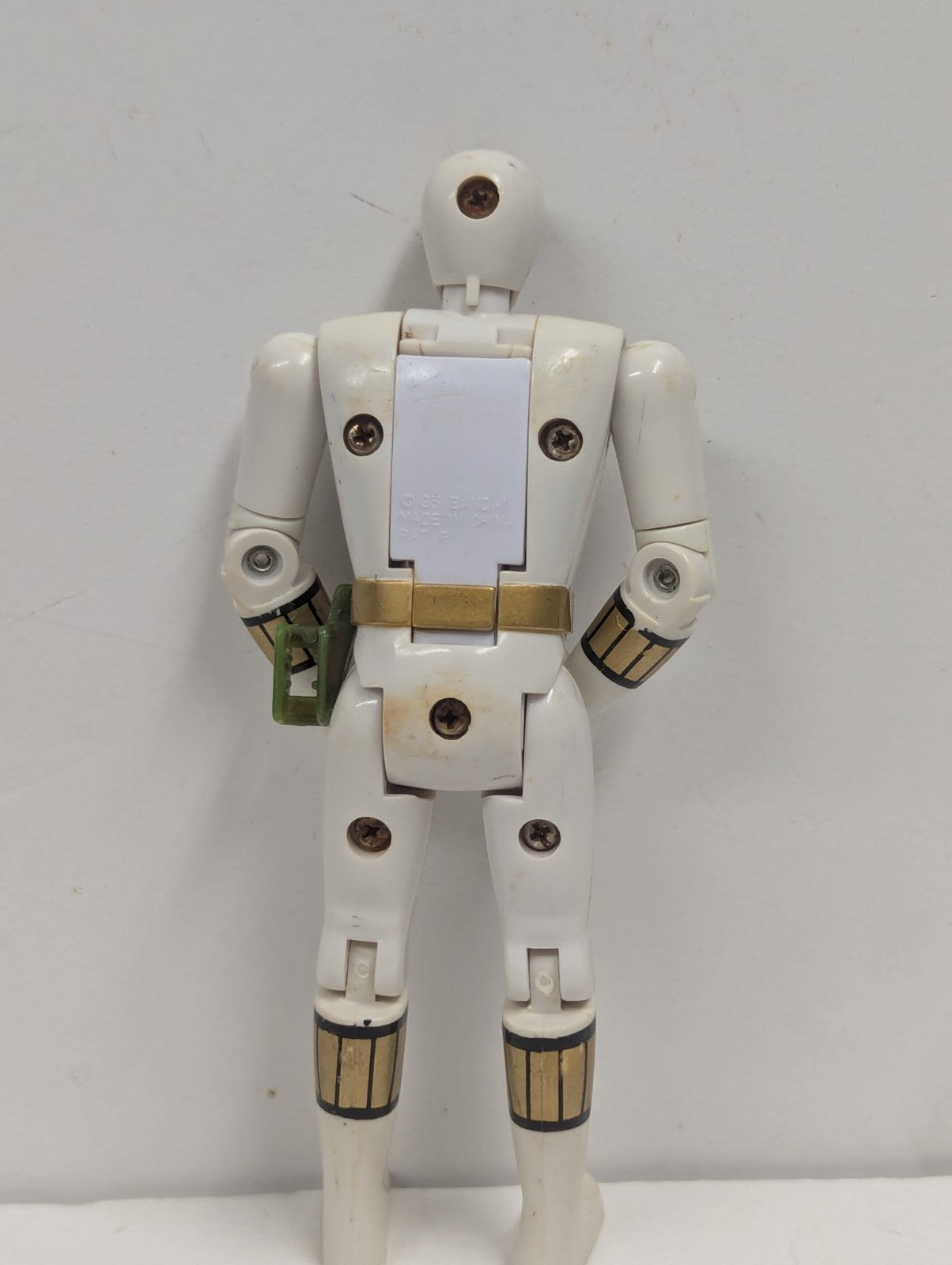 Mighty Morphin Power Rangers Auto Morphin Tommy White Ranger Figure Fliphead