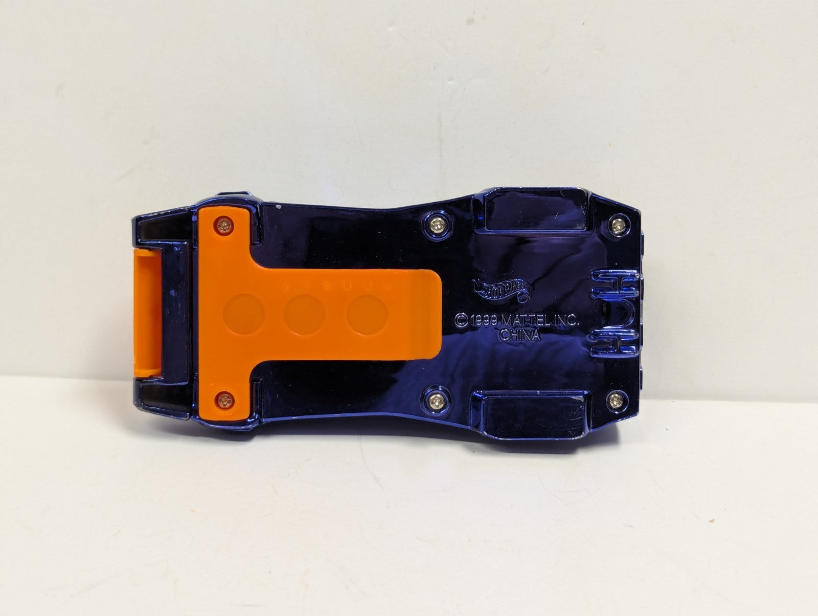 Vintage 1999 Hot Wheels Mattel Power Launcher Purple Chrome & Orange 