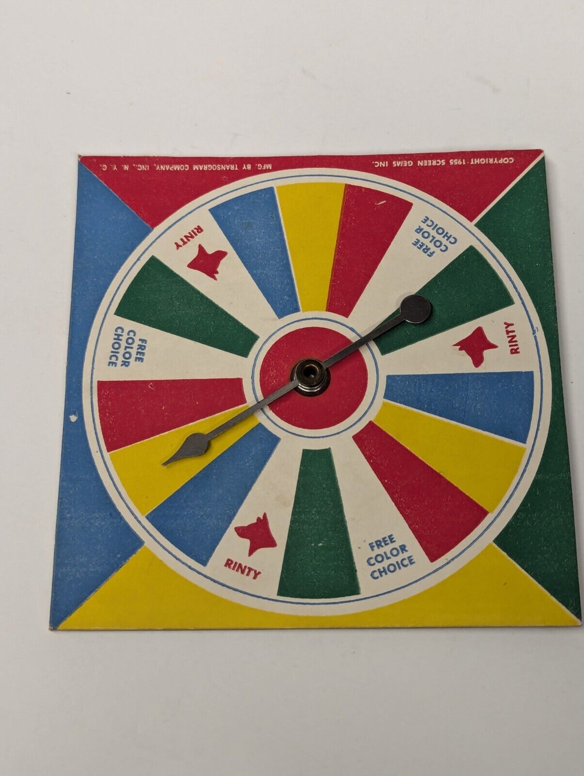 Vintage 1955 The Adventures of Rin-Tin-Tin Board Game by Transogram (Complete)