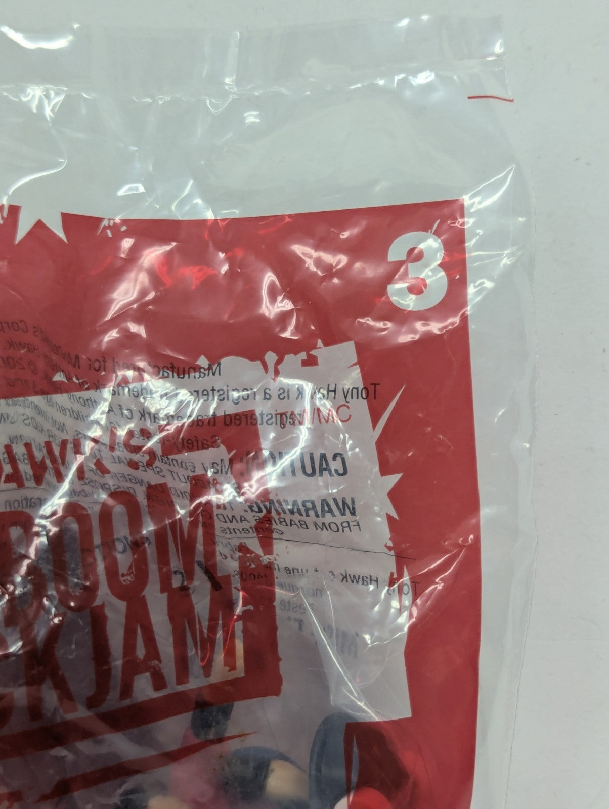 2004 McDonald's Toy Tony Hawk's BoomBoom Huck Jam #3 Free Fall New Unopened
