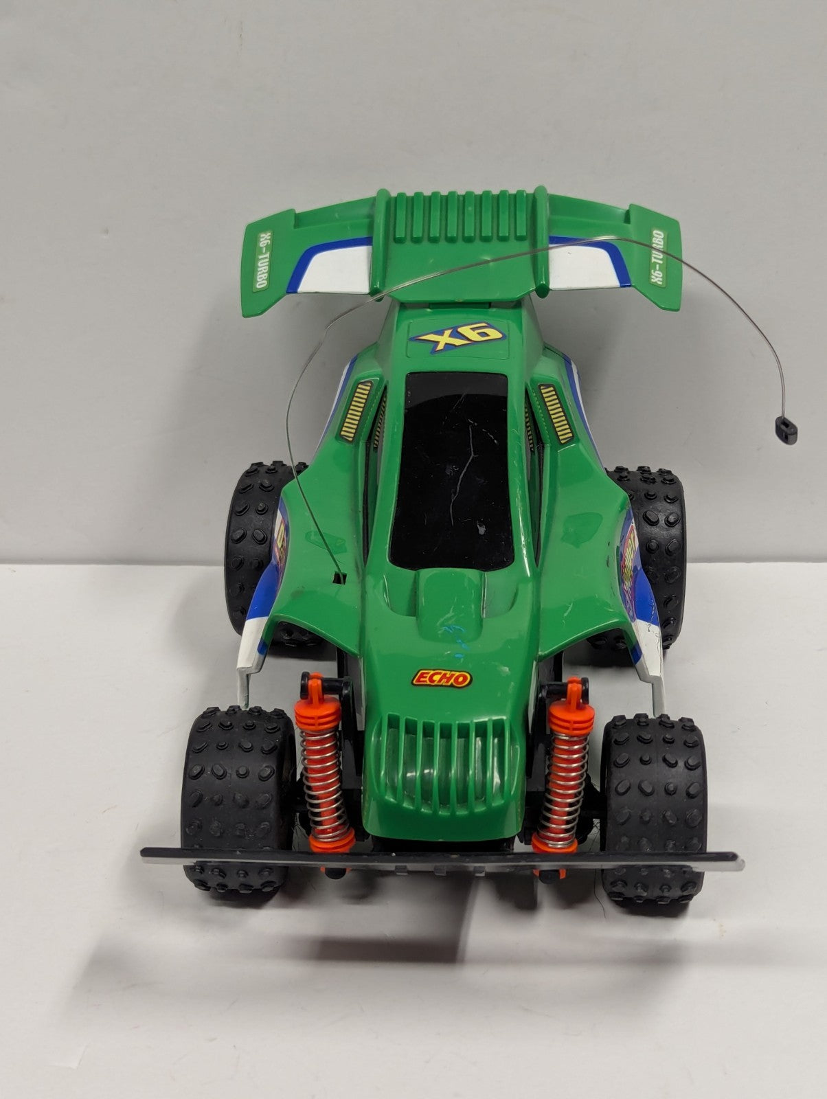 ECHO Green Dash Hopper X-6 Turbo R/C Car Buggy Untested & No Remote