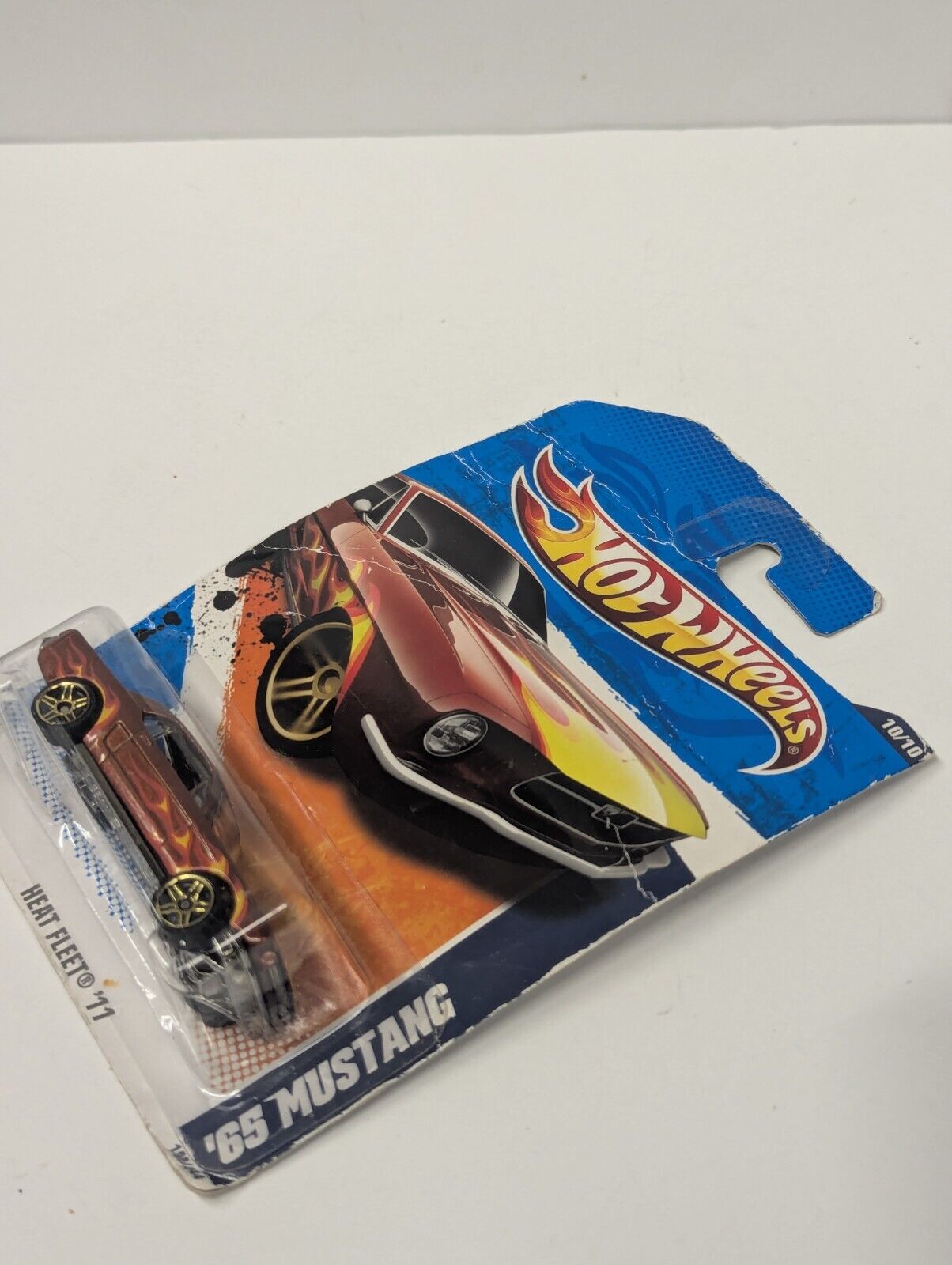 Hot Wheels 1965 Ford Mustang Coupe '11 Heat Fleet Series #10/10 Brown Flame NEW