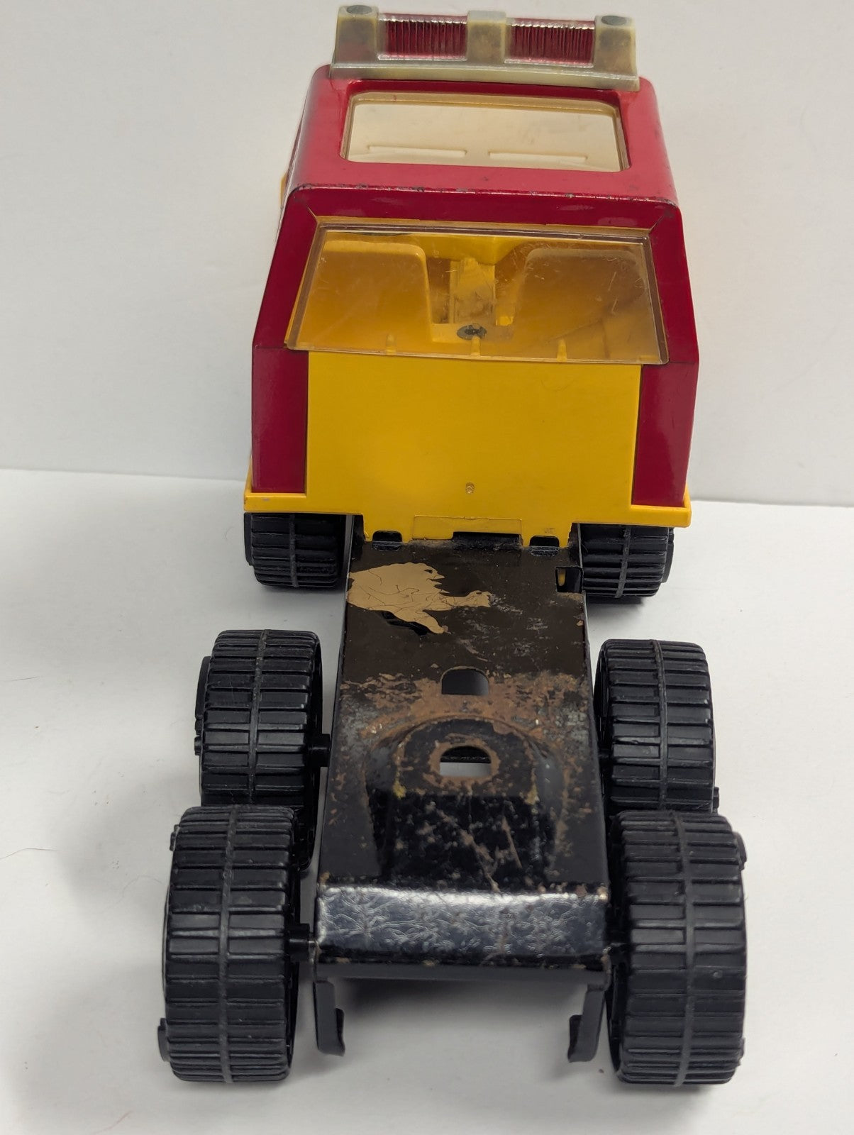 Tonka 1978 Vintage Red Fire Ladder Truck Cab Metal Pressed Steel 53125 Firetruck