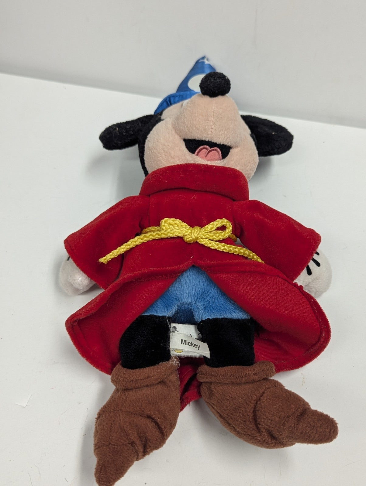 Mickey Mouse Fantasia Sorcerer Plush Walt Disney World Store Stamped Foot