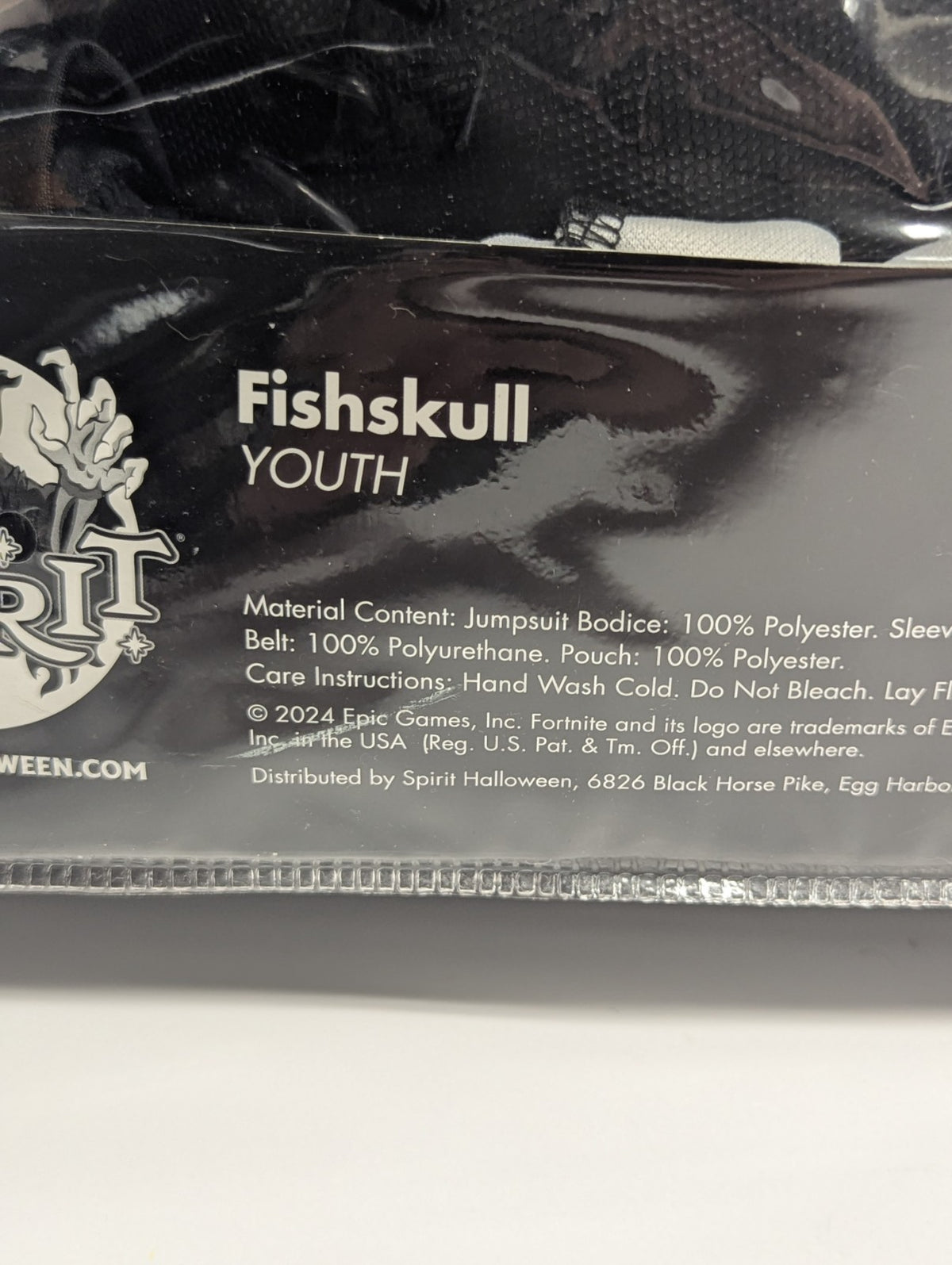 Spirit Fortnite Fishskull Halloween Costume Youth XL 14-16 Complete Outfit Mask