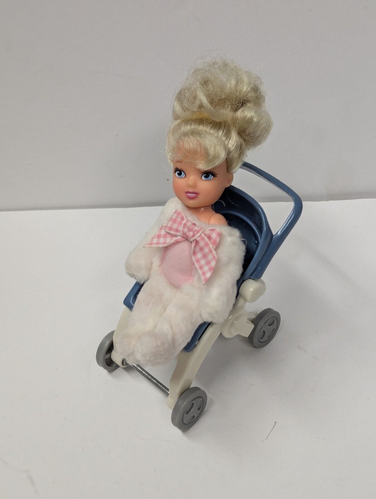 2001 Disney Baby Princes Doll - Jakks Pacific- Bunny Outfit & Stroller