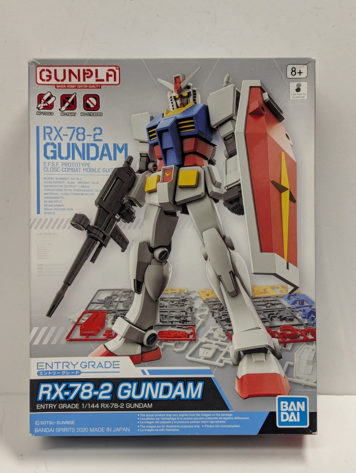 Bandai Gundam Model Kit Entry Grade 1/144 RX-78-2 Gundam SEALED NEW