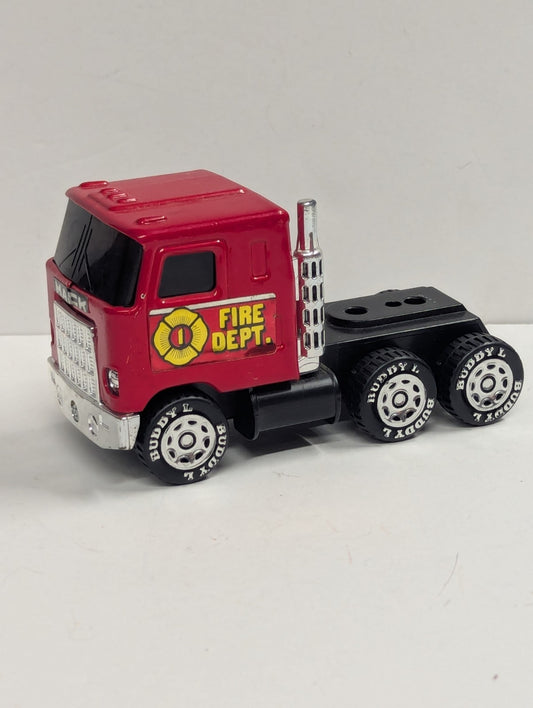 Vintage Buddy L Fire Dept Truck 1980 Toy Collectible Metal