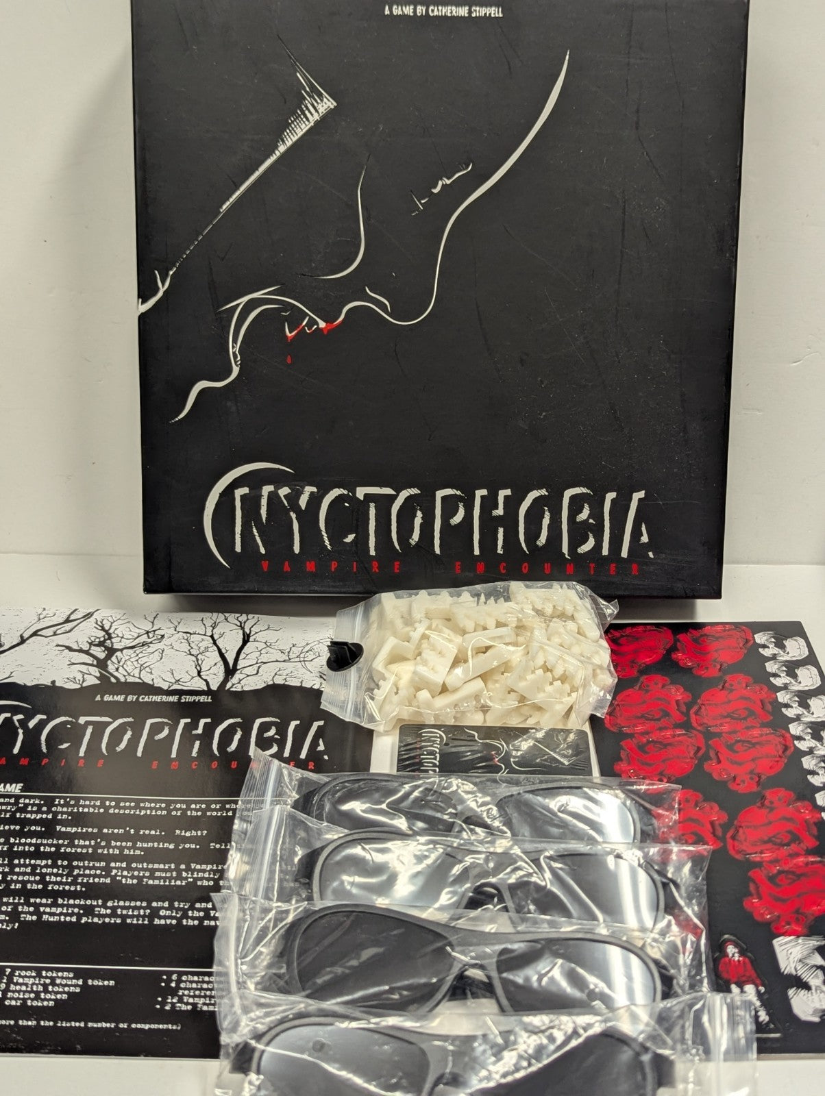 Nyctophobia (Fear of the Dark) Vampire Encounter Board Game  Complete