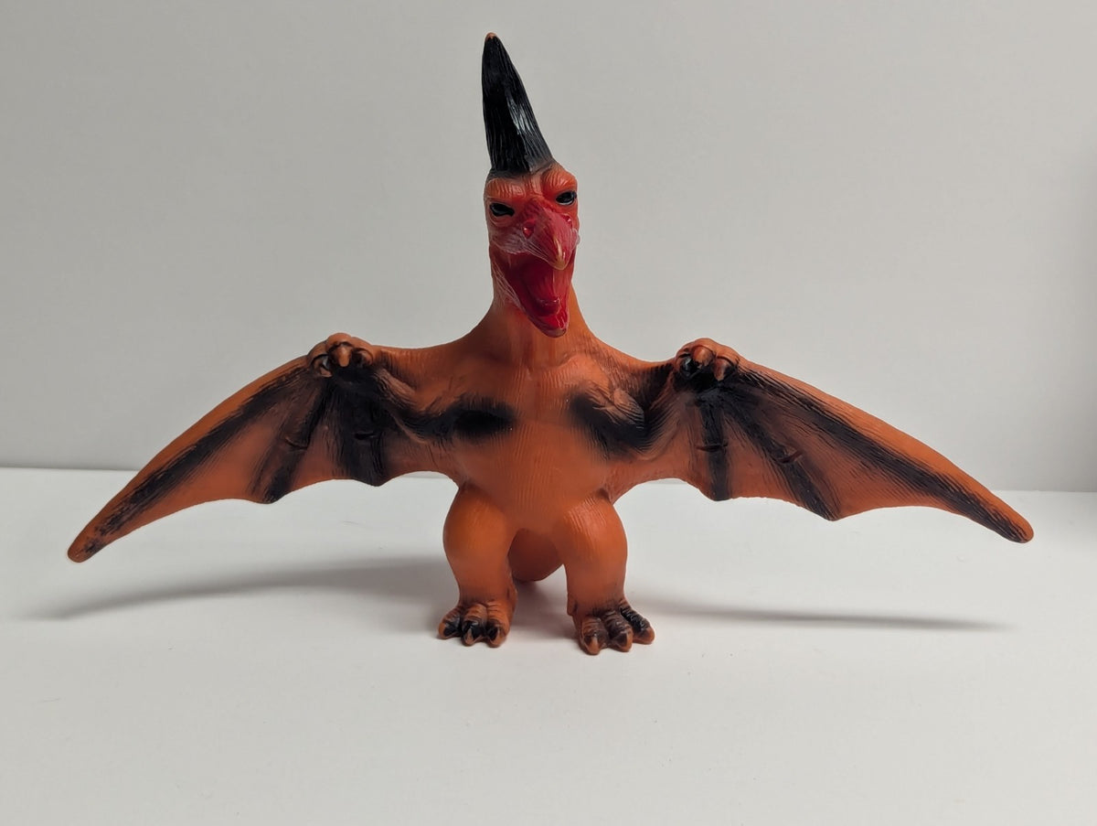 Vintage 1980s/1990s IMPERIAL/CHAP MEI Vinyl/Squishy 8.5" PTERANODON/PTERODACTYL