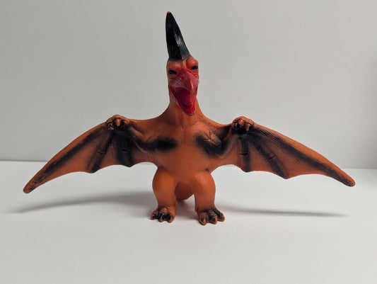 Vintage 1980s/1990s IMPERIAL/CHAP MEI Vinyl/Squishy 8.5" PTERANODON/PTERODACTYL