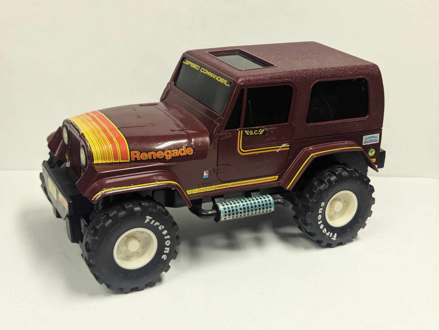 Vintage 1984 Fisher Price Jeep Renegade Speed Commander No Remote Untested