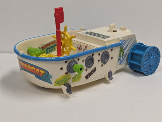 1991 Vintage Teenage Mutant Ninja Turtles TMNT Leo's Jolly Tub Boat Incomplete