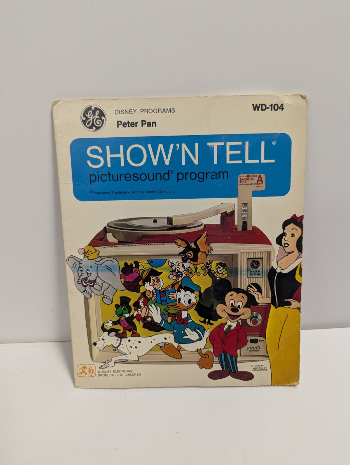 Vintage GE Show'n Tell Picturesound Program Peter Pan