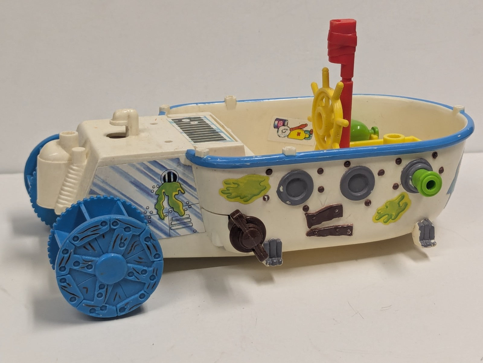 1991 Vintage Teenage Mutant Ninja Turtles TMNT Leo's Jolly Tub Boat Incomplete